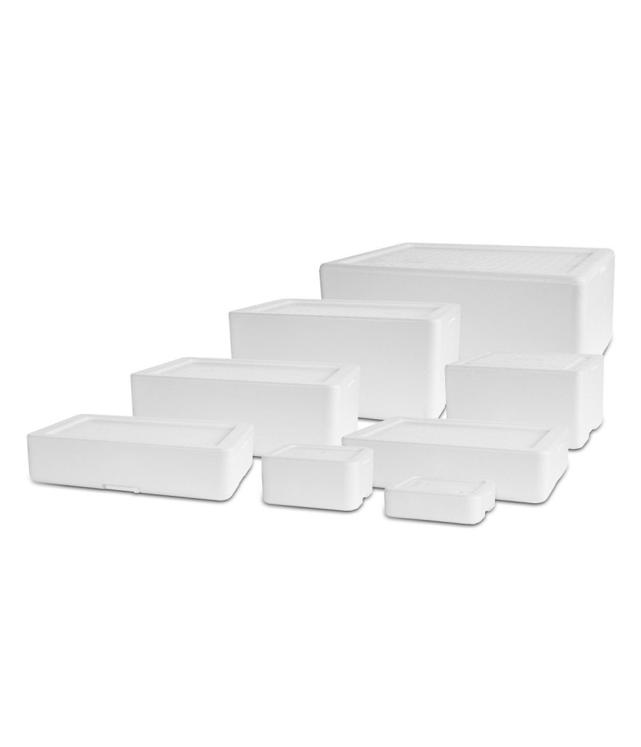 Polystyrenové izolační boxy, bílé