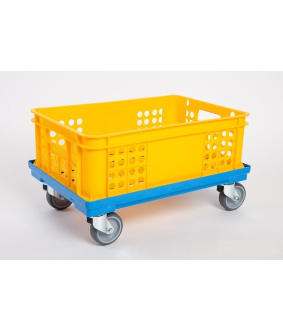 Plastový vozík pro přepravky, 600 x 400 mm