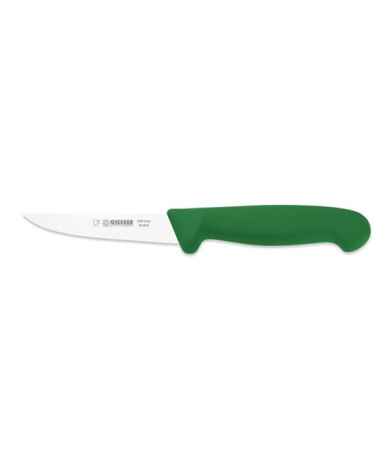 Giesser, Nůž na drůbež v zelené barvě pevný 10 cm, 3185-10gr