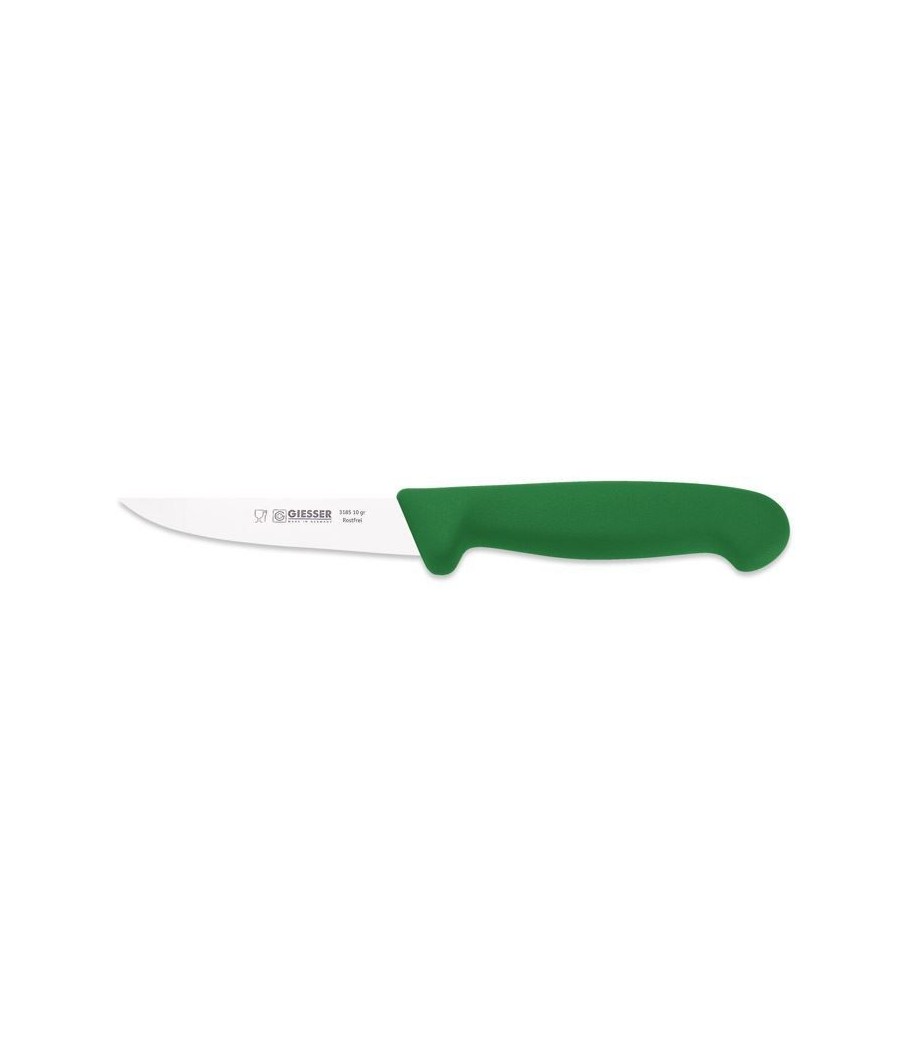 Giesser, Nůž na drůbež v zelené barvě pevný 10 cm, 3185-10gr