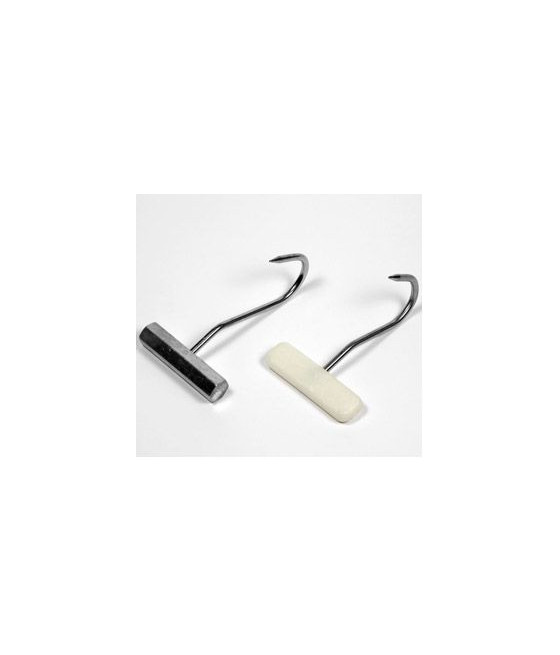 Nerezový hák s rukojetí, 17-18 cm, 1 ks