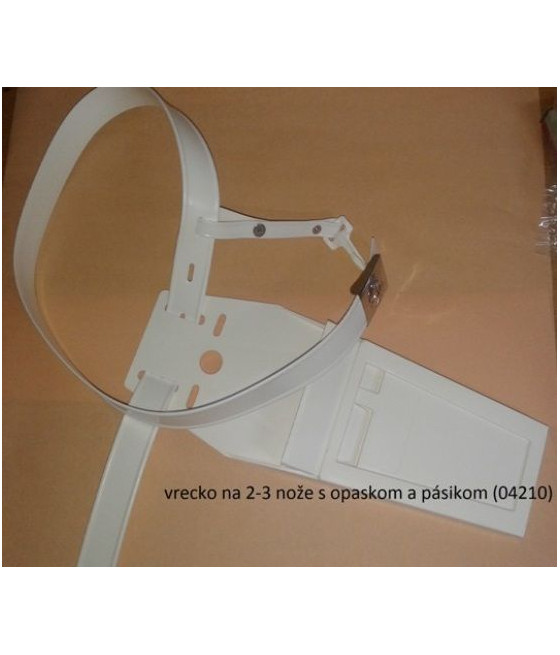 Pouzdro na 2–4 nože s opaskem, bílé