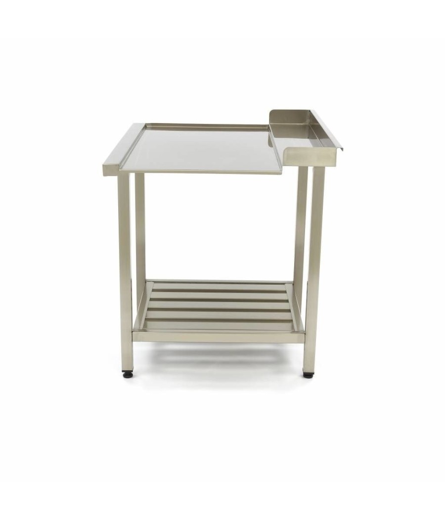 Nerezový výstupní stůl do myčky nádobí Maxima 700 x 750 mm, Vlevo