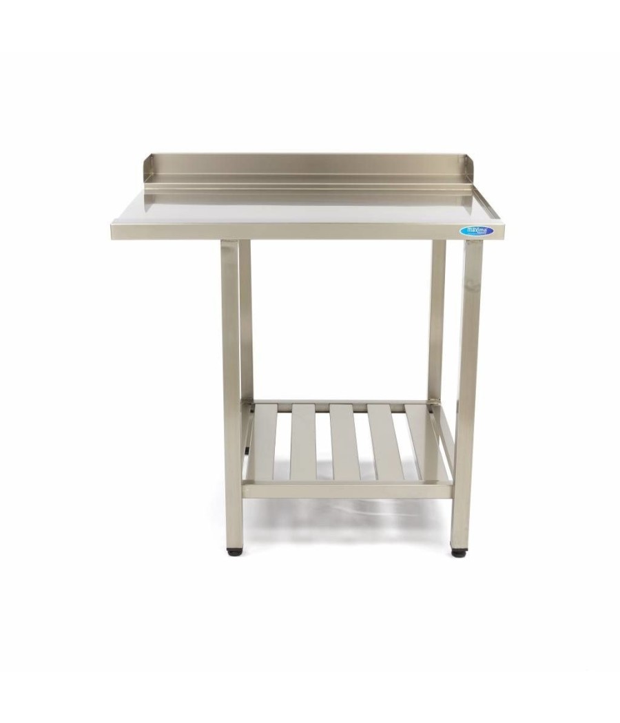 Nerezový výstupní stůl do myčky nádobí Maxima 700 x 750 mm, Vpravo