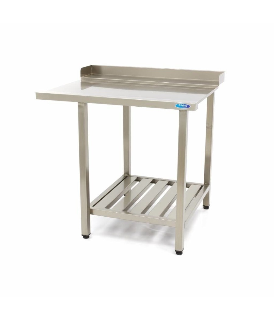 Nerezový výstupní stůl do myčky nádobí Maxima 900 x 750 mm, Vpravo