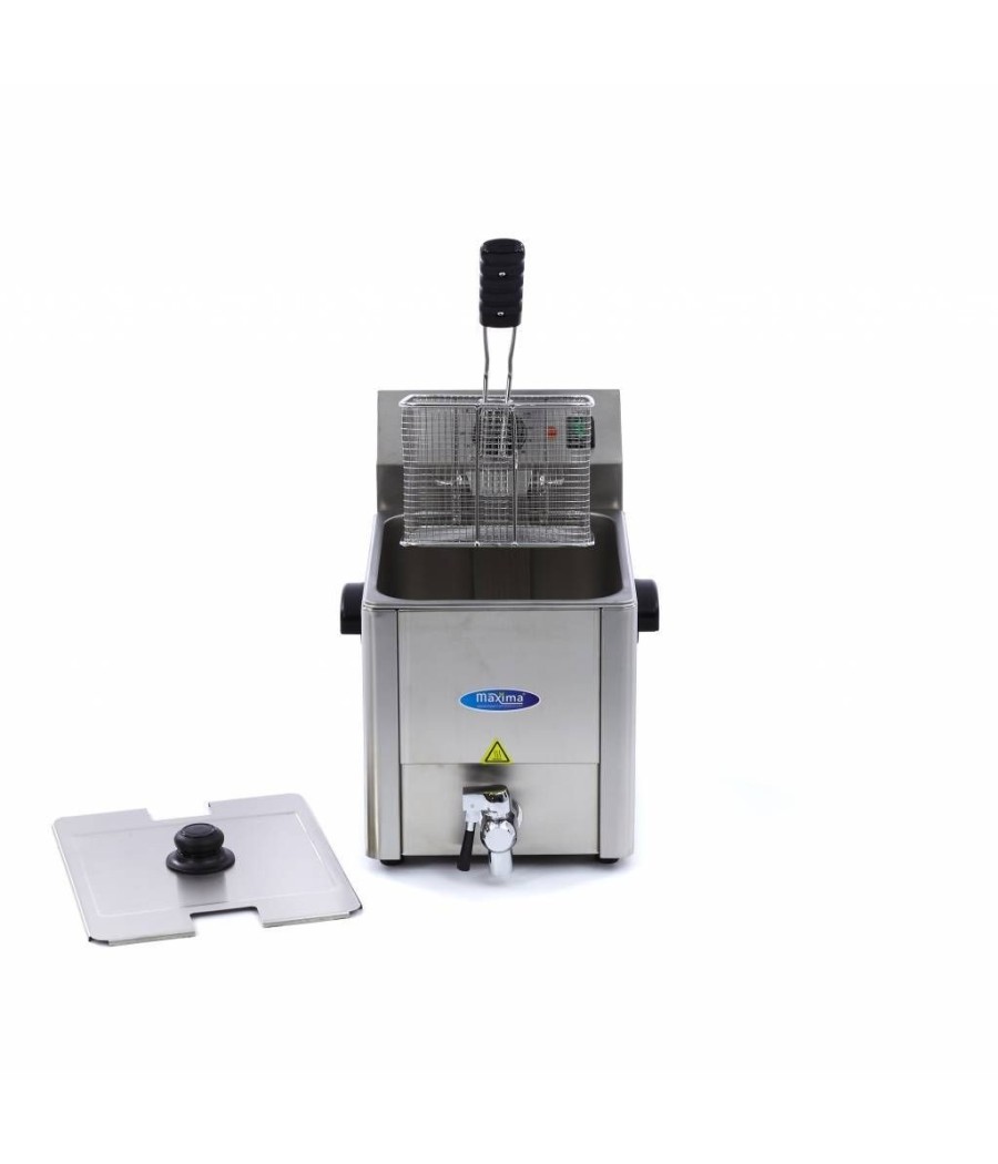 Elektrická fritéza Maxima 1 x 8L s kohoutkem