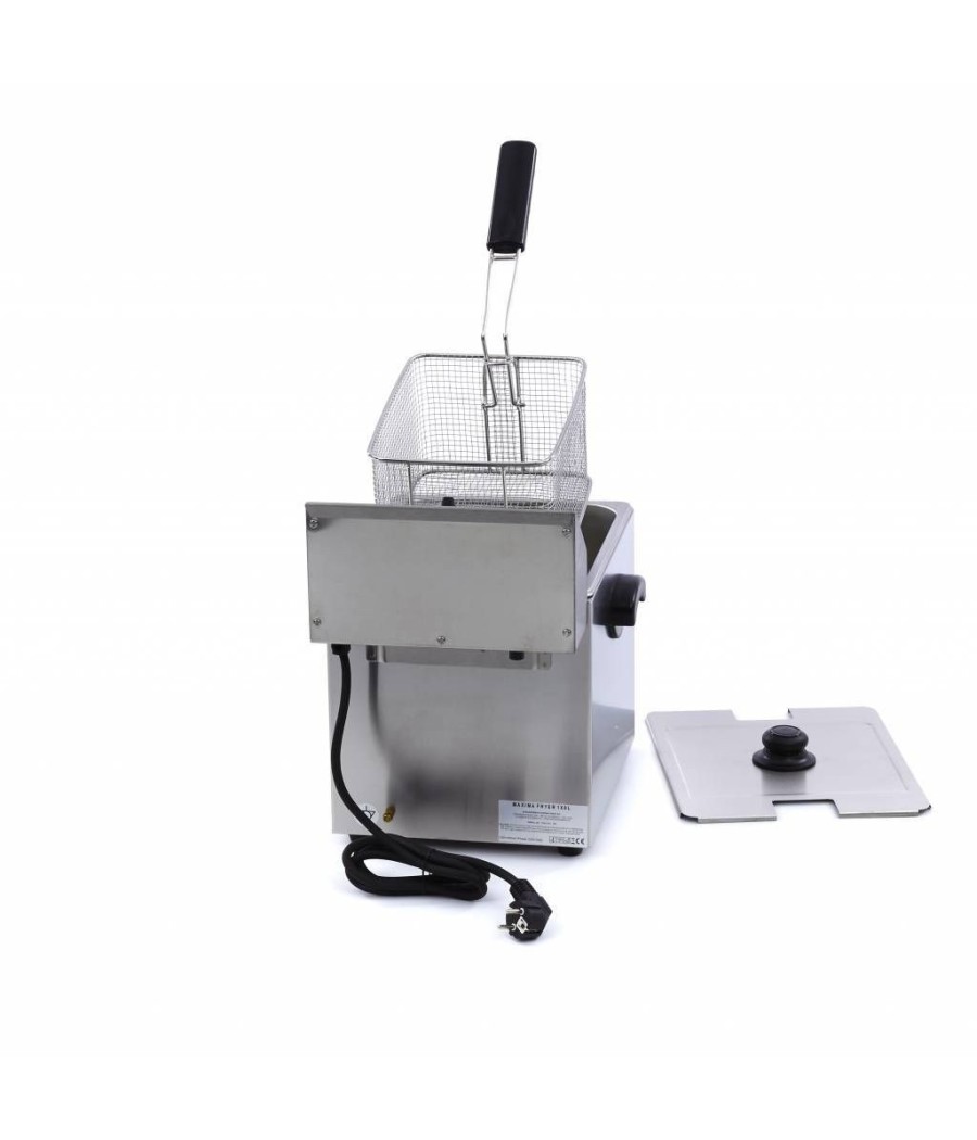 Elektrická fritéza Maxima 1 x 8L s kohoutkem