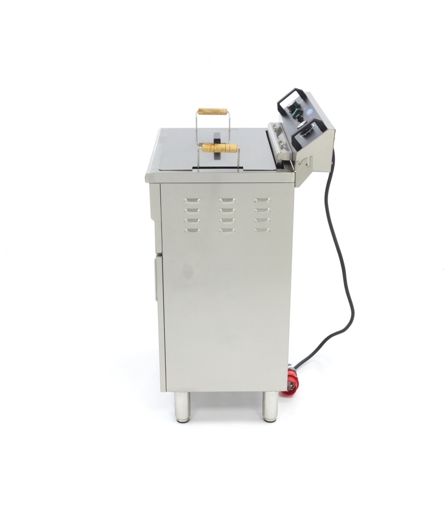 Elektrická fritéza Maxima 35L s kohoutkem a skříňkou