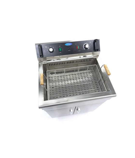 Elektrická fritéza Maxima 35L s kohoutkem a skříňkou