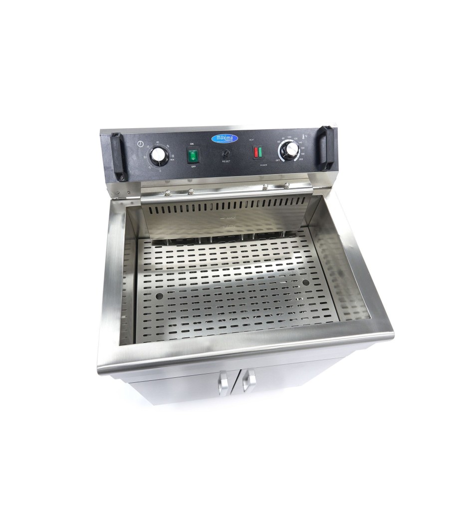 Elektrická fritéza Maxima 35L s kohoutkem a skříňkou
