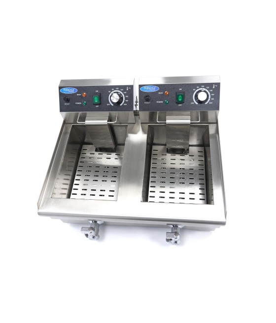 Elektrická fritéza Maxima 2 x 10L s kohoutkem