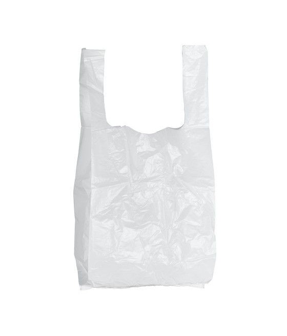 HDPE nákupní taška, bílá, 2000ks