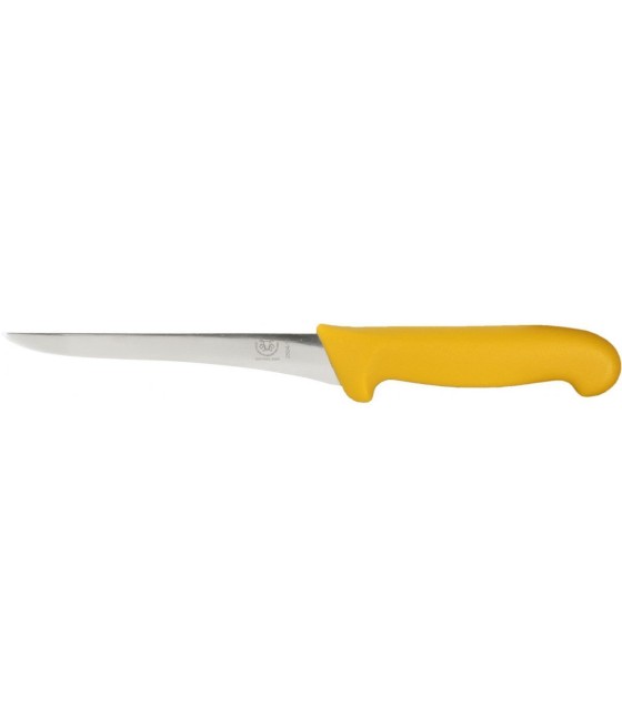 Schlachthausfreund, Vykosťovací nůž 13 cm pevný ve žluté barvě, 2504-13