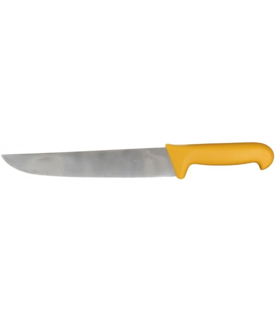 Schlachthausfreund bourákový blokový nůž žlutý, pevný, 24 cm, 2508-24