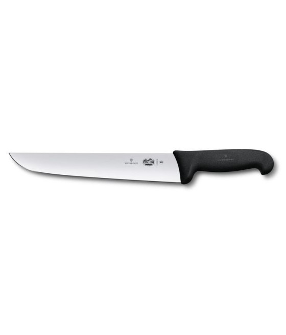 Victorinox Fibrox rovný řeznický nůž černý, 18 cm, 5.5203.18