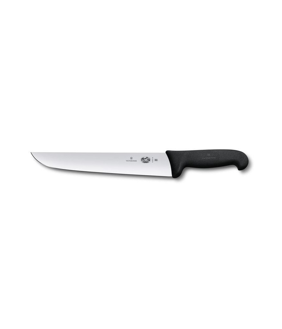 Victorinox Fibrox rovný řeznický nůž černý, 18 cm, 5.5203.18