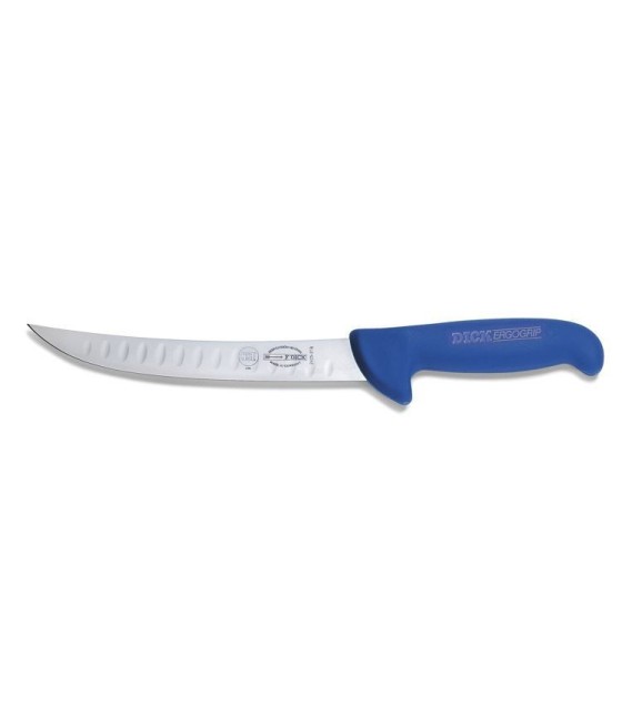 Dick ErgoGrip bourákový nůž, modrý, pevný, 21 cm, vroubkovaný, 82425-21K