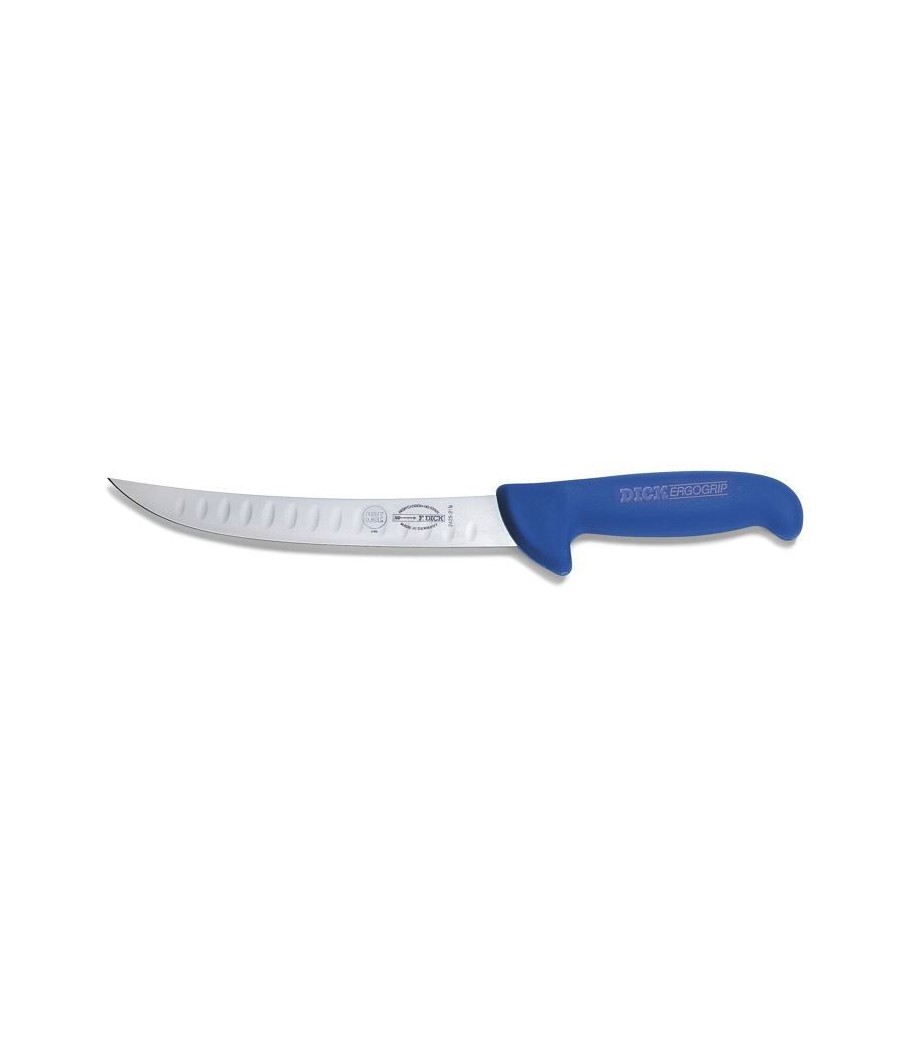Dick ErgoGrip bourákový nůž, modrý, pevný, 21 cm, vroubkovaný, 82425-21K