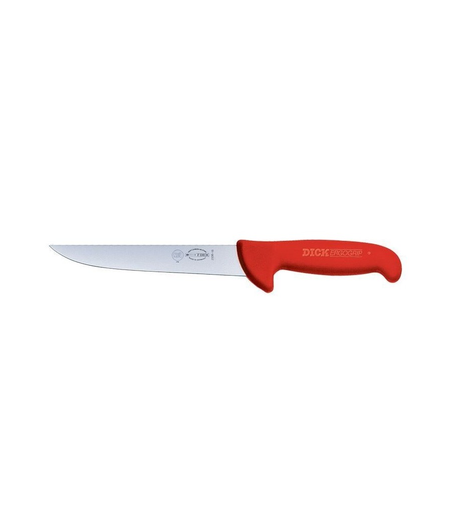 DICK ErgoGrip, vykrvovací nůž v červené barvě, 18 cm, 82006-18