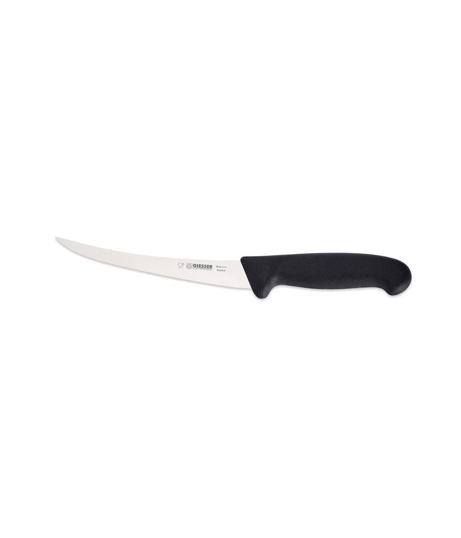 Giesser, Vykosťovací pevné nože 17 cm v černé barvě, pevný, 2515-17s