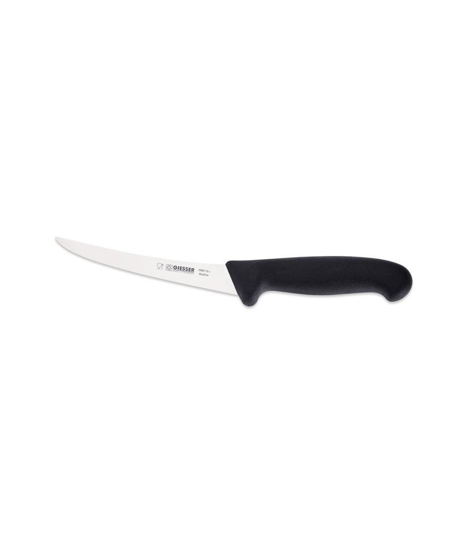 Giesser, vykosťovací nůž v černé barvě, 1/2 flexibilní, 15 cm, 2503-15s