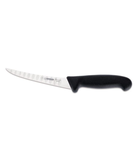 Giesser, vykosťovací vroubkovaný nůž, 15 cm v černé barvě, 2505wwl-15