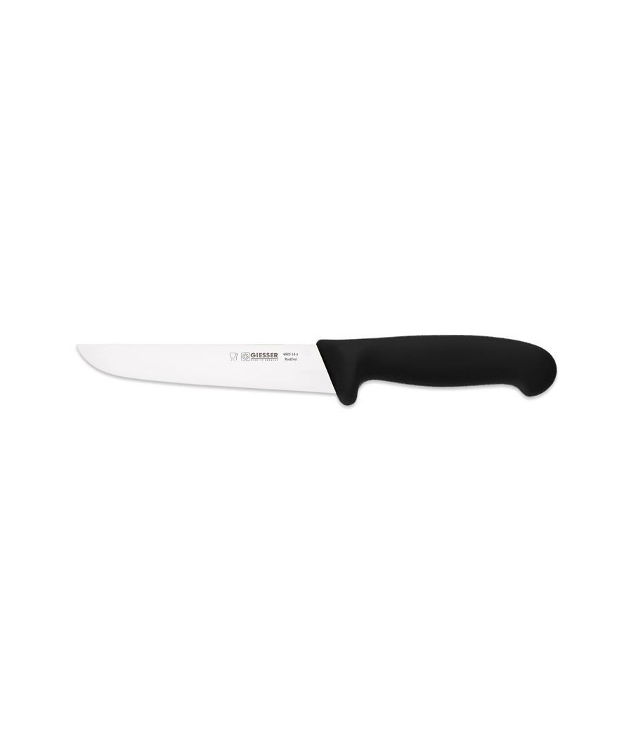 Giesser řeznický rovný nůž černý, 16 cm, 4025-16