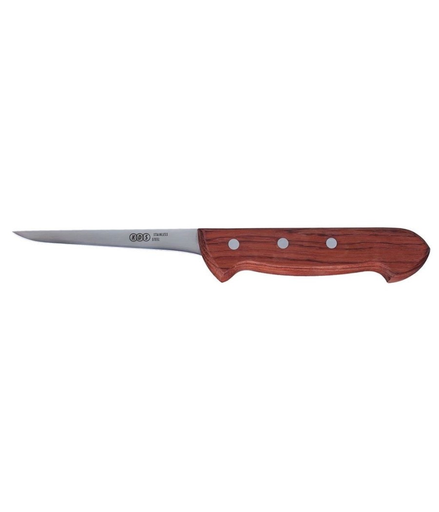 KDS, Bubinga, Vykosťovací nůž v hnědé barvě, pevný, 12,5 cm