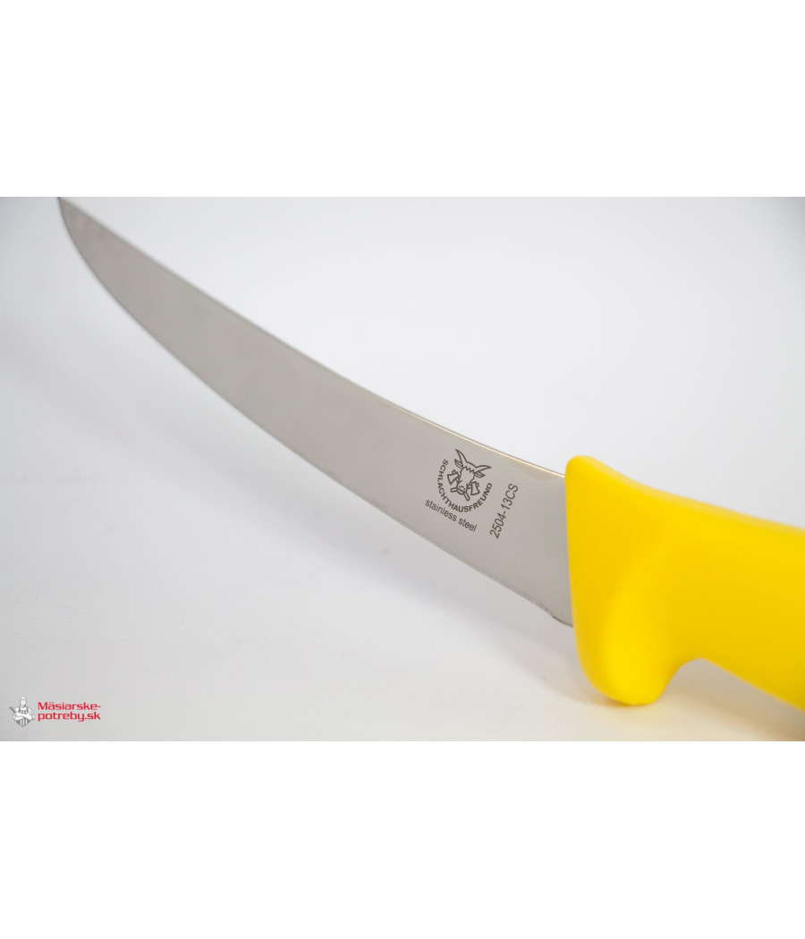 Schlachthaisfreund, Pevný vykosťovací nůž ve žluté barvě, 13 cm, 2504-13CS