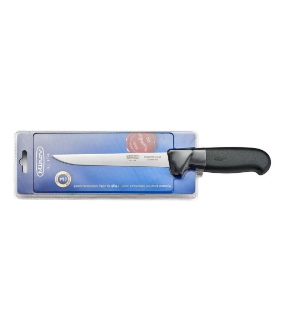 Mikov, Vykrvovací nůž v černé barvě rovný, 15 cm, 310-NH-15