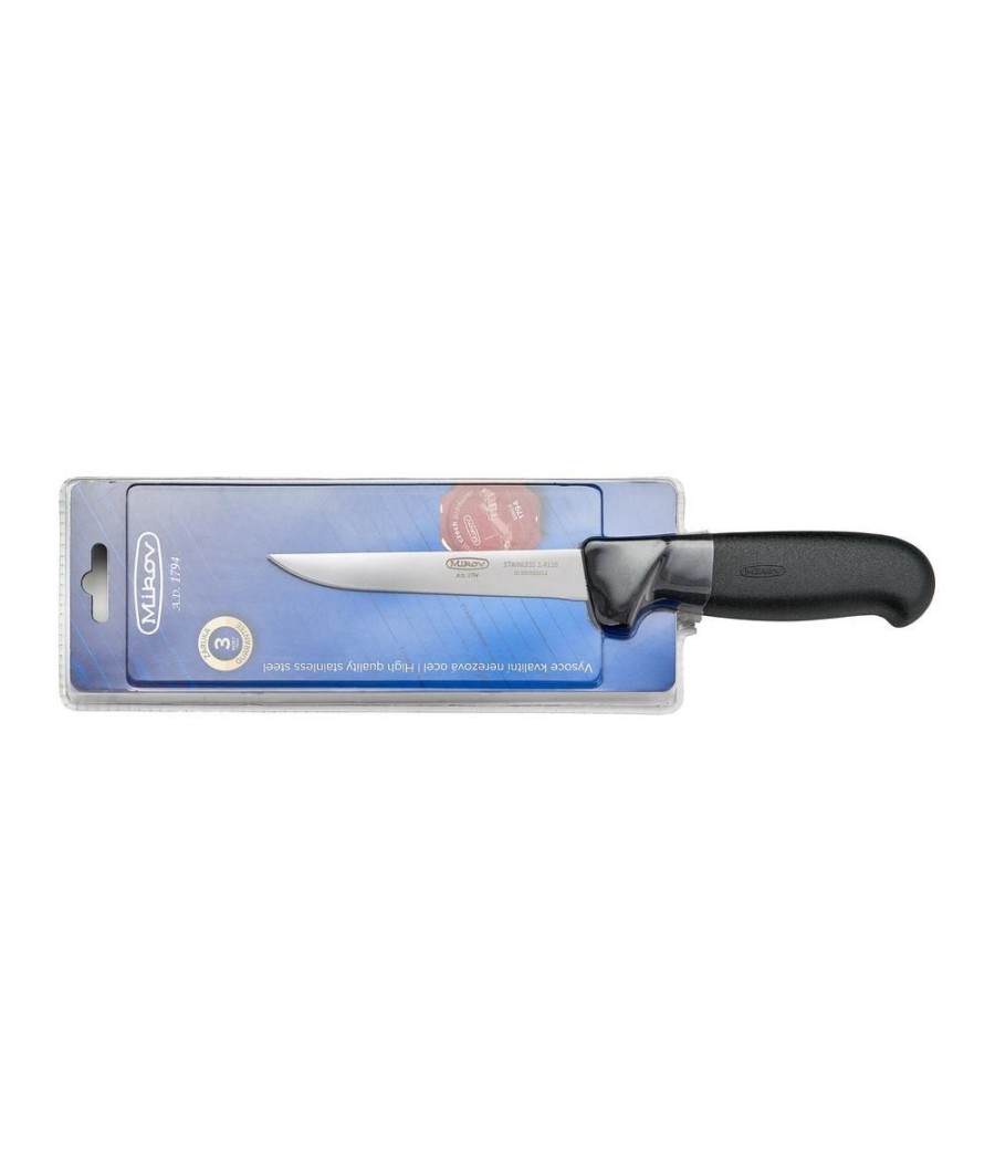 Mikov, Vykrvovací nůž v černé barvě 12 cm, 310-NH-12