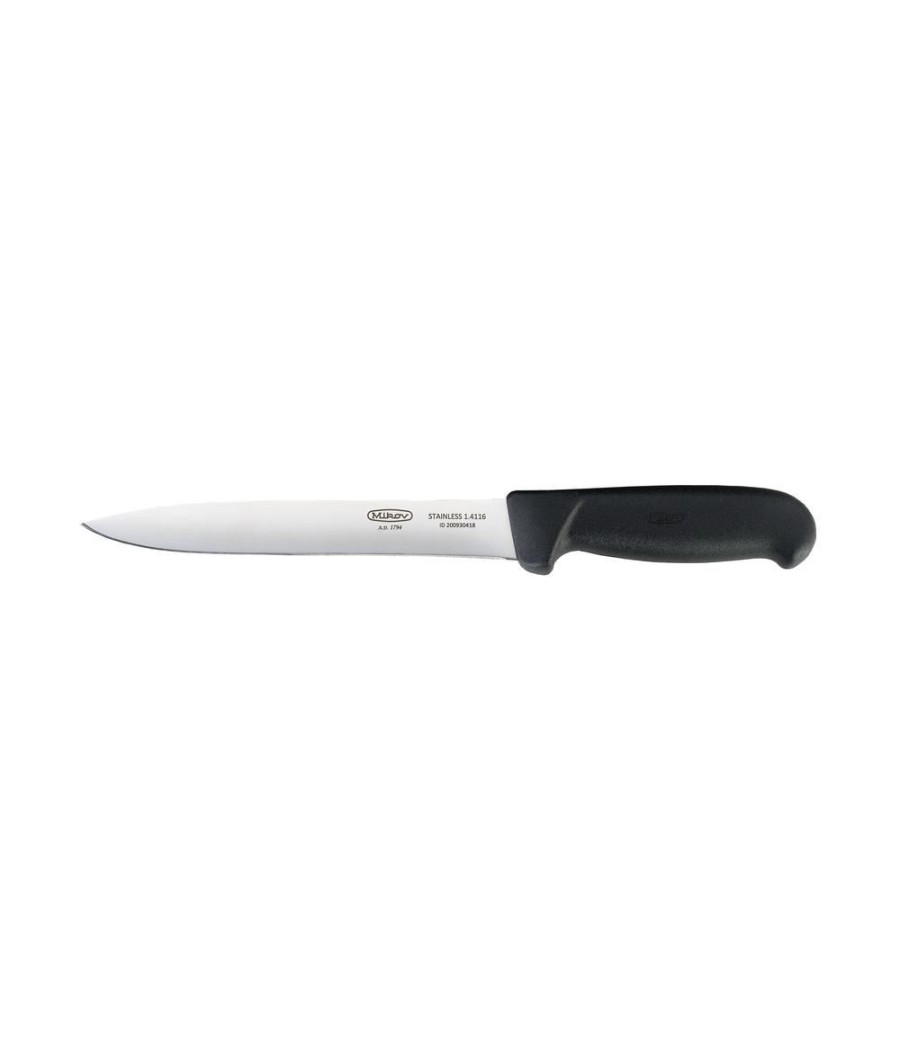 Mikov, Vykrvovací nůž v černé barvě, 18 cm, 304-NH-18