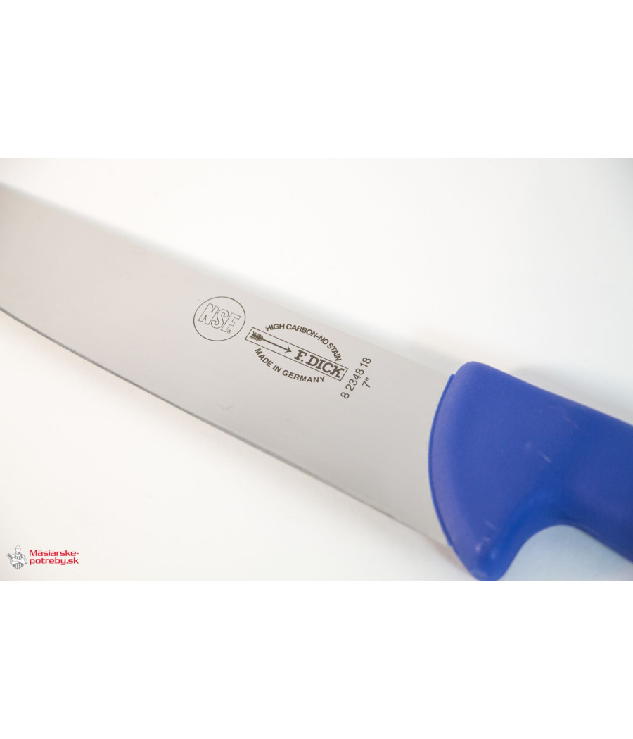 Dick ErgoGrip řeznický blokový nůž, modrý, pevný, 18 cm, 82348-18