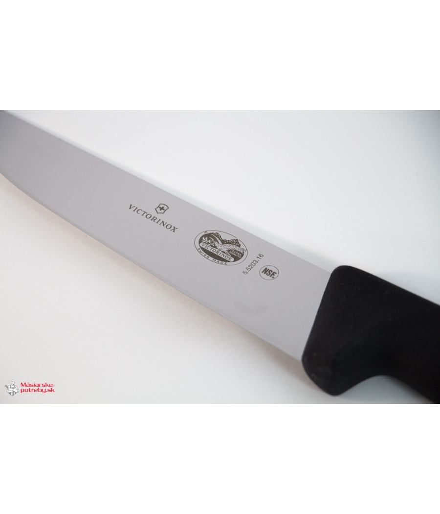 Victorinox Fibrox rovný řeznický nůž černý, 16 cm, 5.5203.16