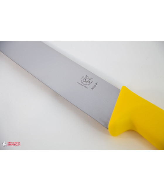 Schlachthausfreund rozrábkový blokový nůž žlutý, pevný, 21 cm, 2508-21