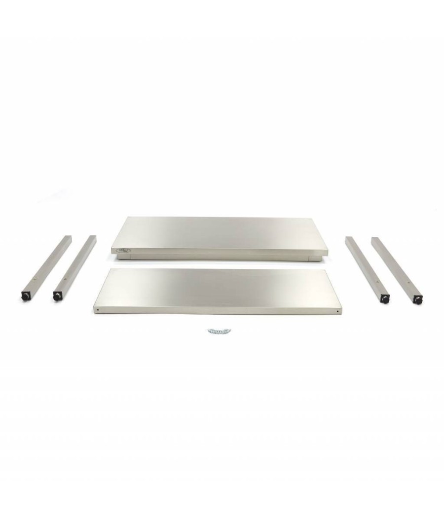 Pracovní stůl z nerezavějící oceli Maxima „Deluxe“ 70 cm bez lišty