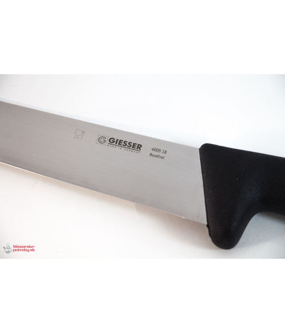 Giesser řeznický rovný nůž černý, 18 cm, 4005-18s