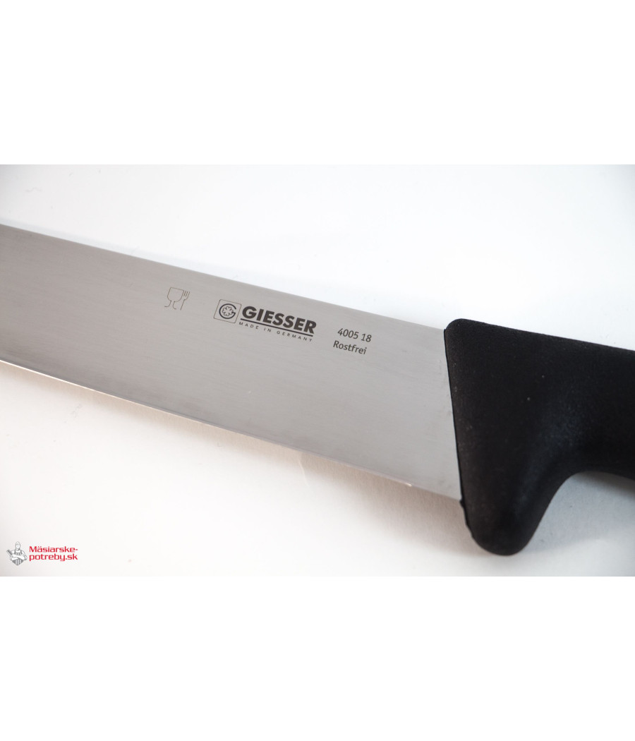 Giesser řeznický rovný nůž černý, 18 cm, 4005-18s