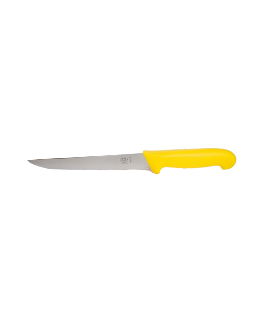 Schlachthausfreund, vykrvovací nůž ve žluté barvě, 16 cm, 2412-16