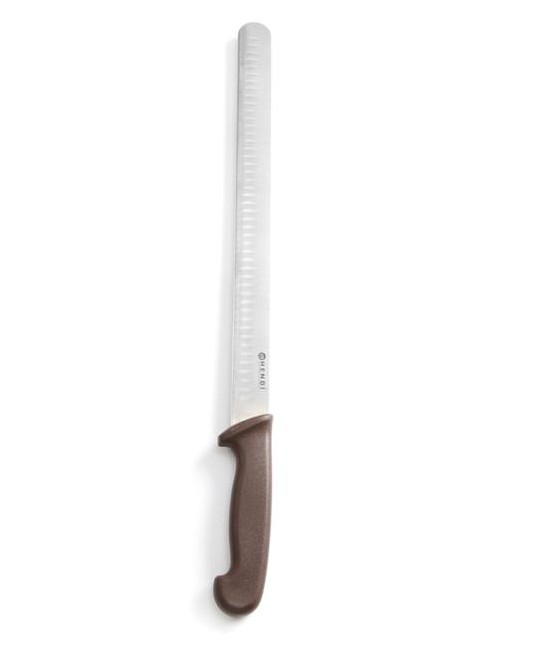 Kuchyňský nůž na uzeniny a vařené maso Hendi, hnědý, 35 cm