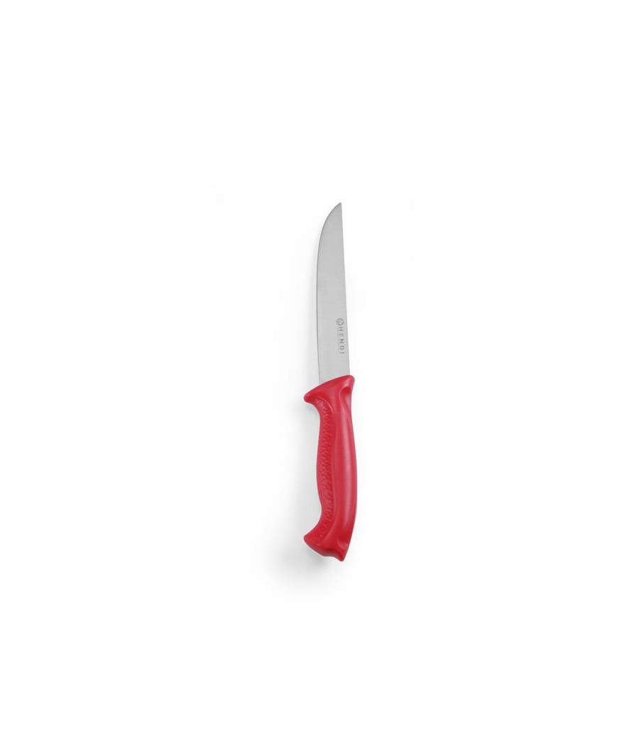 Kuchyňský nůž na syrové maso Hendi, červený, 15 cm