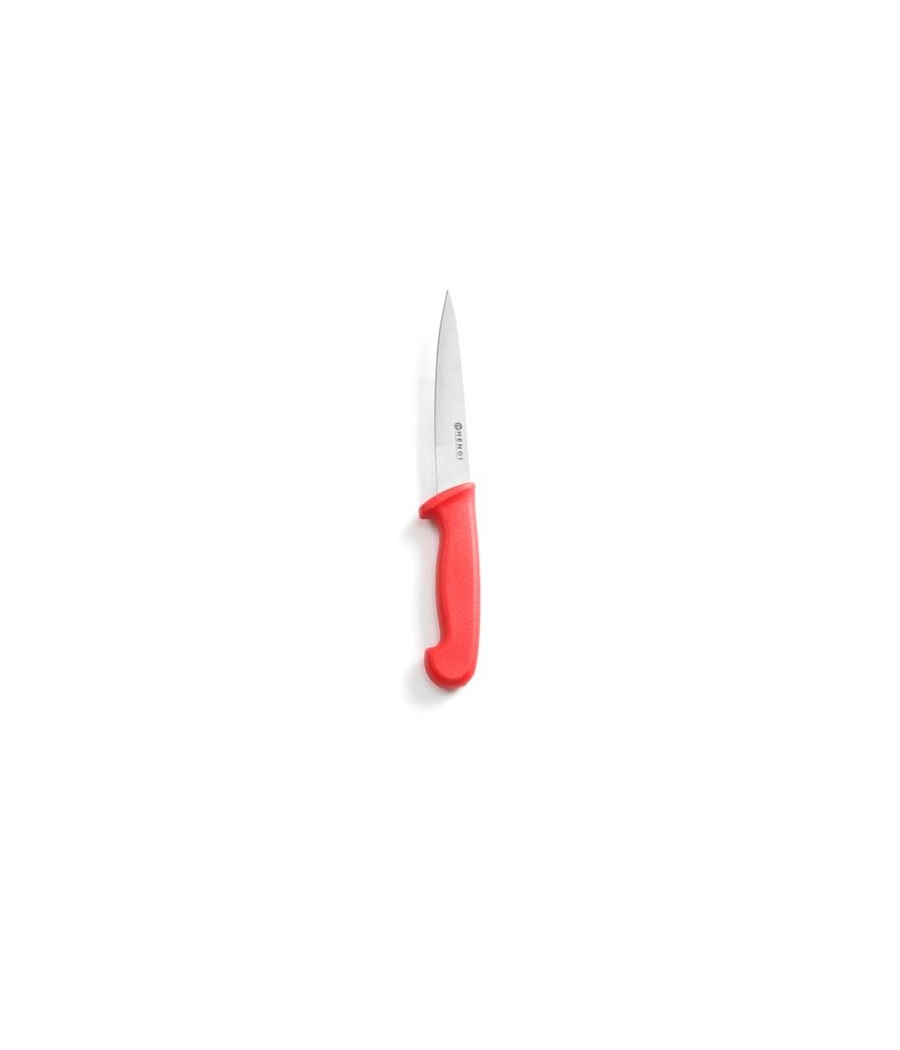 Kuchyňský nůž na syrové maso Hendi, červený, 15 cm