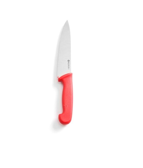 Kuchyňský nůž na syrové maso Hendi, červený, 18 cm