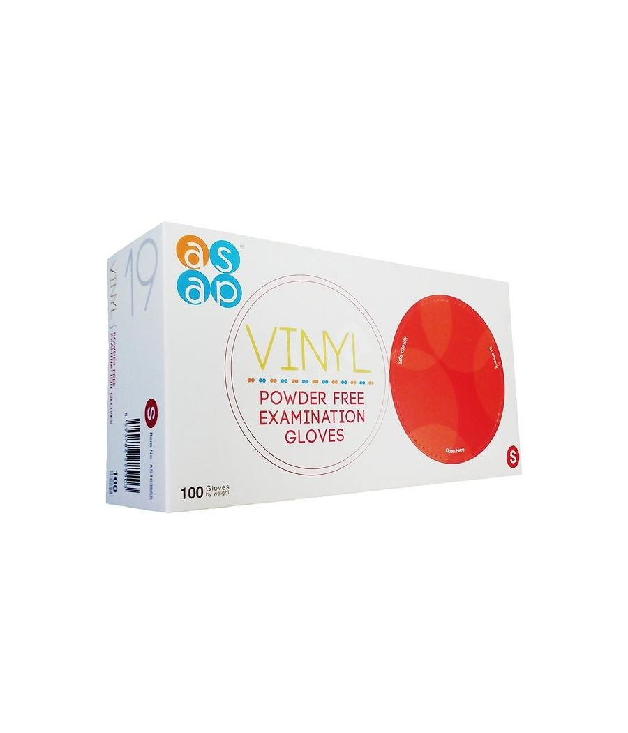 Vinylové rukavice, nepudrované, bílé