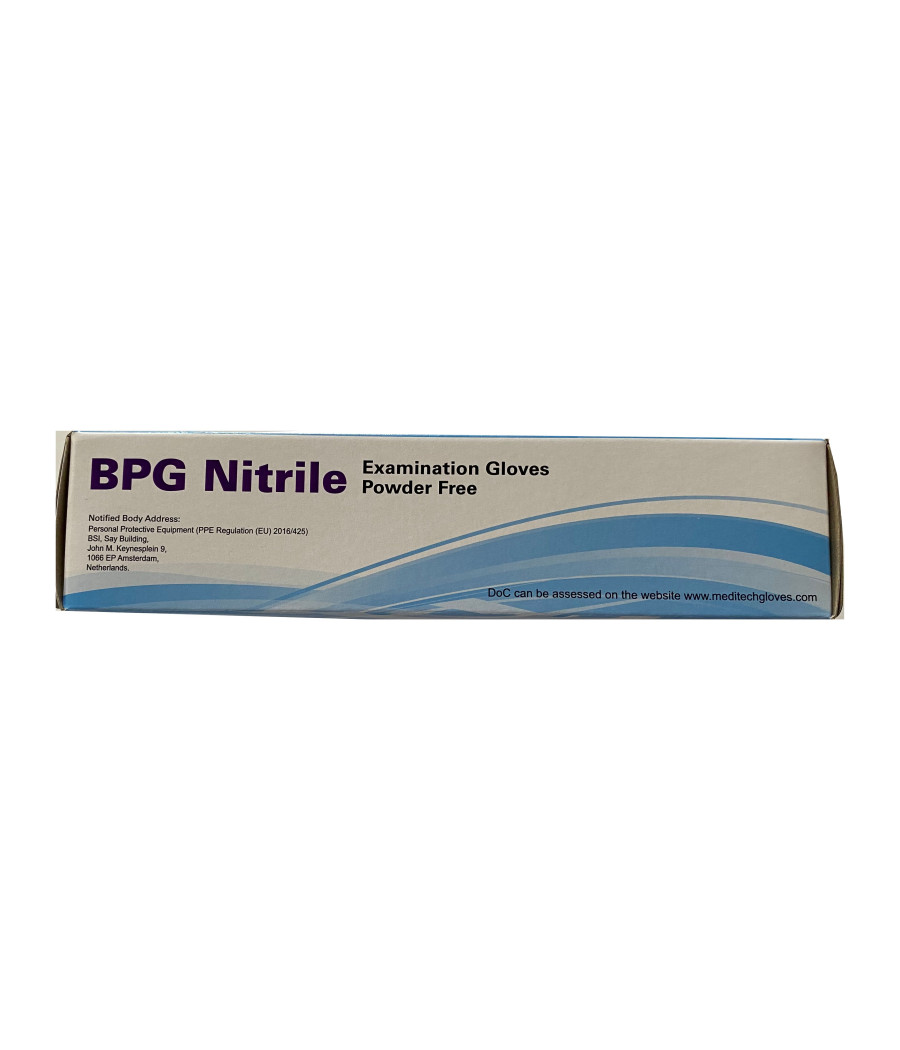 Nitrilové rukavice BPG, nepudrované, bal. 100 ks