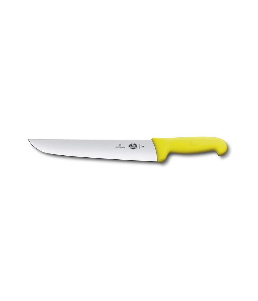 Victorinox Fibrox rovný řeznický nůž žlutý, 23 cm, 5.5208.23