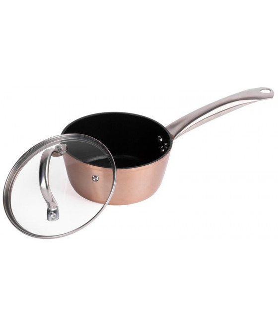 Rajnice MagicHome Copper Line, 16 cm, 1200 ml, se skleněnou poklicí