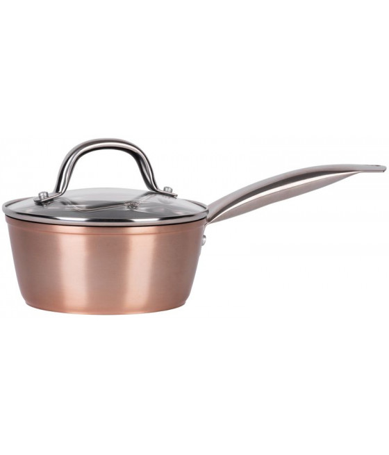 Rajnice MagicHome Copper Line, 16 cm, 1200 ml, se skleněnou poklicí