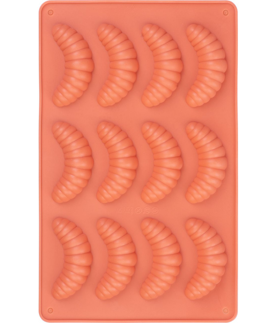 Silikonová forma na 12 vanilkových rohlíků MagicHome, 27,3x17x2 cm