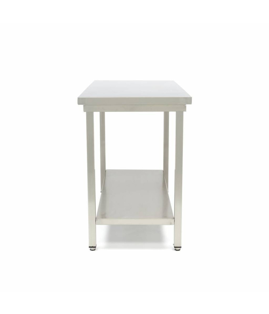 Pracovní stůl z nerezové oceli Maxima „Deluxe“ 60 cm bez lišty